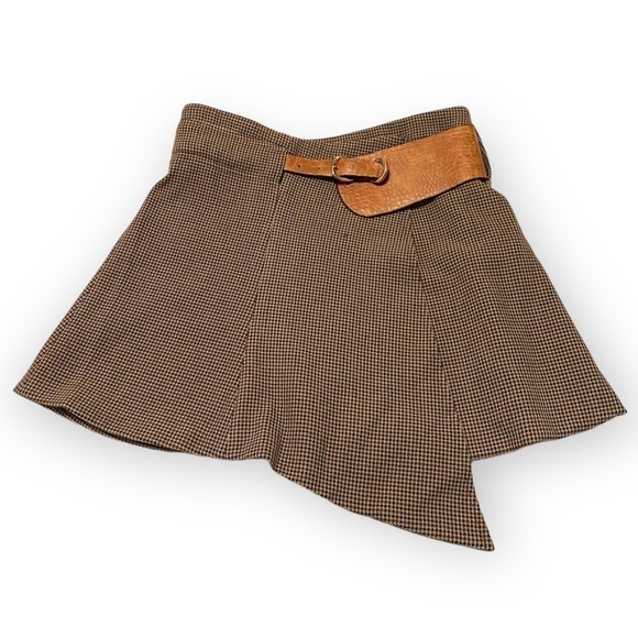 NWT Divine Heritage Asymmetrical Plaid Wrap Mini Skirt, Size S‎ - Picture 14 of 14